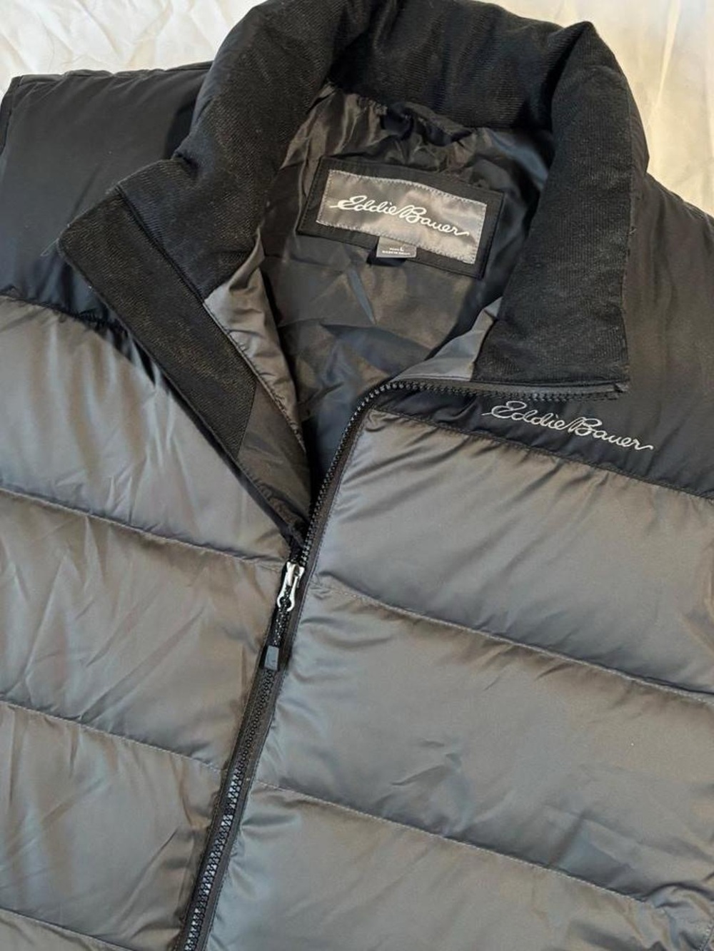 Eddie Bauer Black Men's Quilted Puffer Jacket